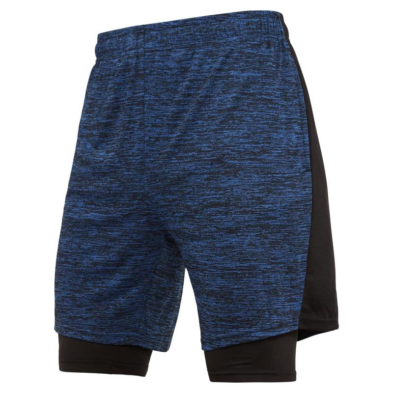 Ultra Performance 3 Pack Mens 2 in 1 Athletic Running Shorts 7 Inch Inseam Workout Gym Compression Shorts for Men