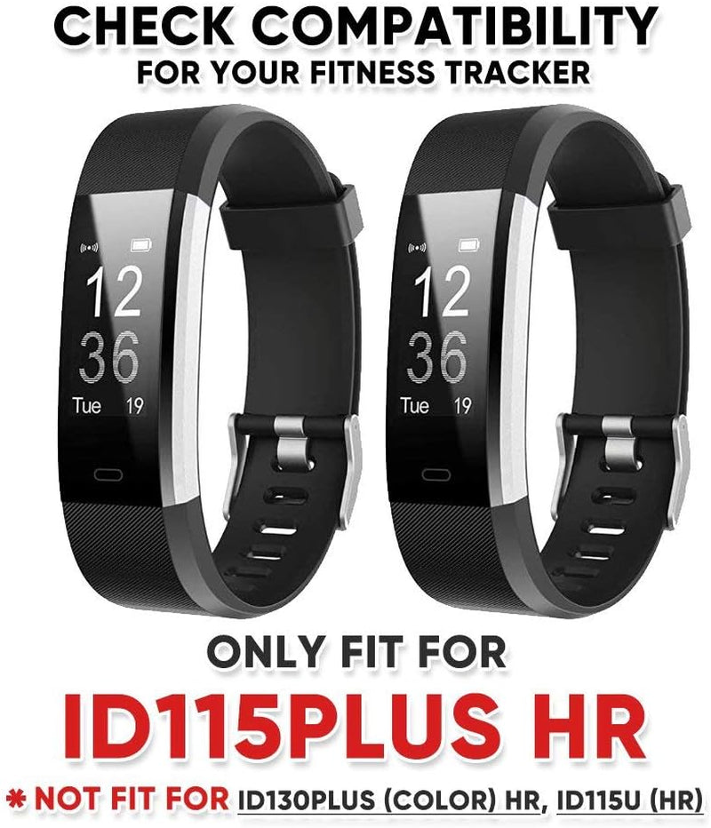 Veryfitpro Id115Plus HR Replacement Bands for Veryfit Pro Id115Plus HR Fitness Tracker Smart Watch