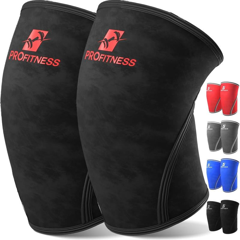 Profitness Knee Sleeves for Weightlifting - 7Mm Thick Neoprene Support for Men & Women - Ideal for Squats, Powerlifting & Deadlifts